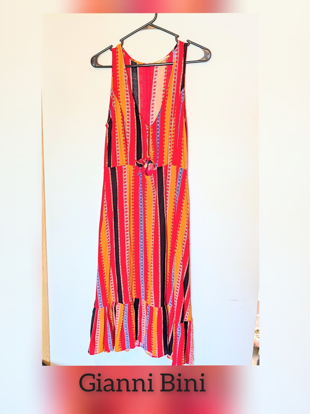 Gianni Bini Multi-Color Striped Print Blouse